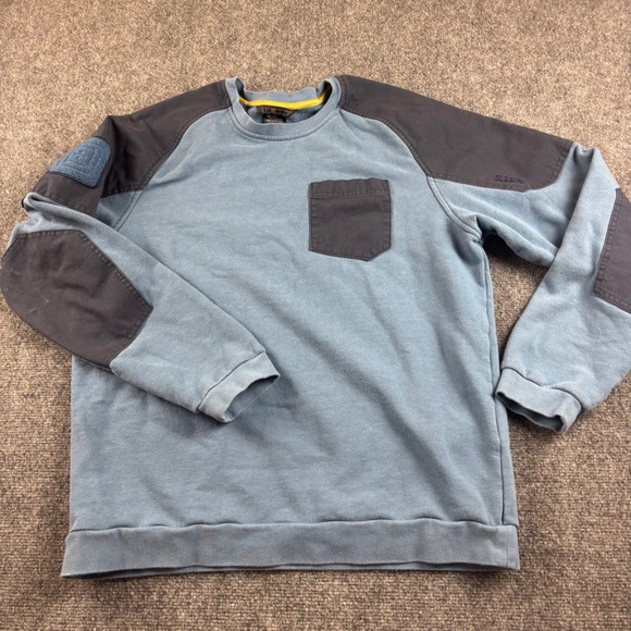 5.11 Tactical Men’s Blue Radar Fleece Crew Sweatshirt size: Large - Picture 2 of 9